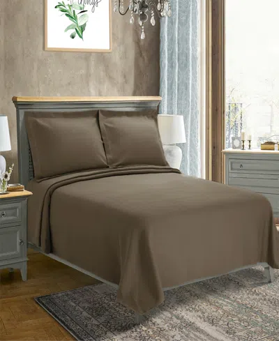Superior 100% Cotton Diamond Solitaire All-season 2-piece Coverlet Set, Twin In Taupe