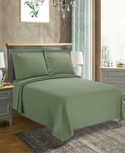 Superior 100% Cotton Diamond Solitaire All-season 3-piece Coverlet Set, Queen In Sage