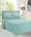 Superior 100% Cotton Paisley Matelasse All-season 3-piece Coverlet Set, Queen In Aqua