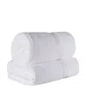 Superior 100% Egyptian Cotton 2-pc Bath Sheet Set In White