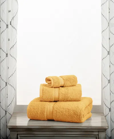 Superior 100% Egyptian Cotton 3-pc Towel Set In Gold