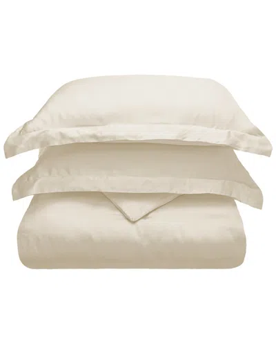 Superior 100% Modal From Beechwood 3-piece Duvet Cover In Ivory