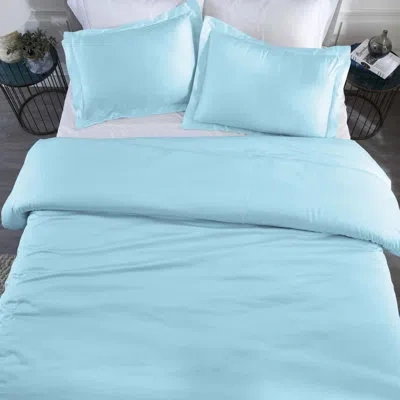 Superior 100% Modal From Beechwood Duvet Cover Set In Light Blue