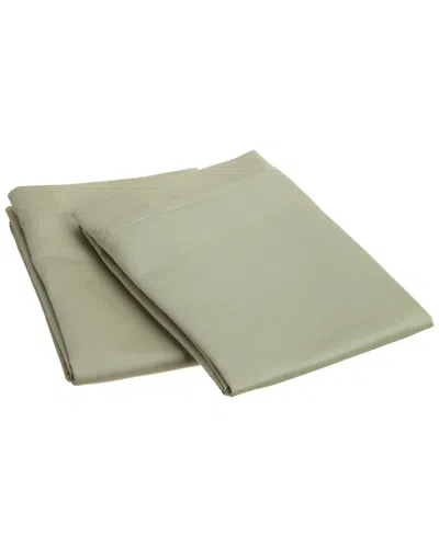 Superior 1000 Thread Count Egyptian Cotton Pillowcases In Green