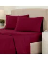 Superior 1000 Thread Count Egyptian Cotton Solid Deep Pocket Sheet Set In Red