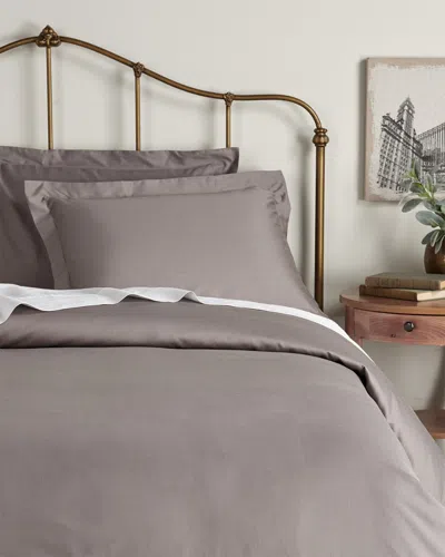 Superior 1000 Thread Count Egyptian Cotton Solid Duvet Cover Set In Gray