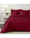 Superior 1000 Thread Count Premium Egyptian Cotton Duvet Set In Red