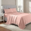 Superior 1000 Thread Count Solid Deep Pocket Cotton Blend Bed Sheet Set In Blush