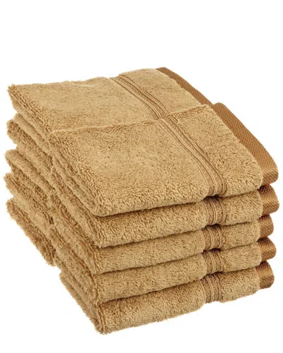 Superior 10pc Egyptian Cotton Washcloth Set In Yellow