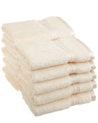 Superior 10pc Face Egyptian Cotton Towel Set In White