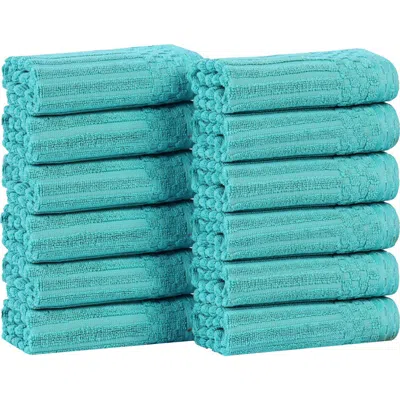 Superior 12-pack Face Towel Set In Blue