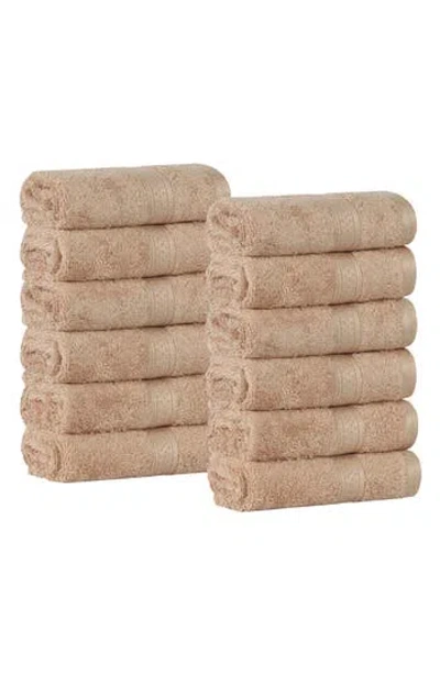 Superior 12-pack Face Towel Set In Nude