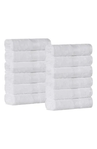 Superior 12-pack Face Towel Set In White