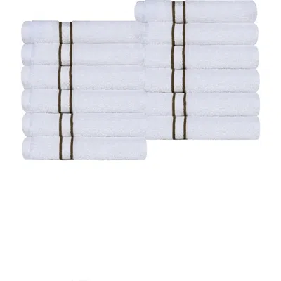 Superior 12-piece Turkish Cotton Washcloths In White