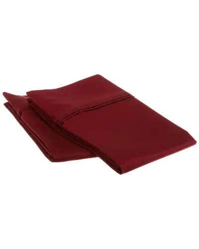 Superior 1200 Thread Count Egyptian Cotton 2pc Solid Pillowcase Set