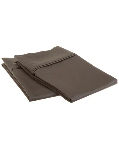 Superior 1200 Thread Count Egyptian Cotton Pillowcases In Brown