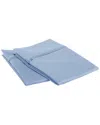 Superior 1200 Thread Count Egyptian Cotton Solid 2pc Pillowcase Set In Blue