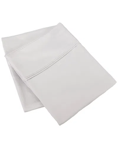 Superior 1200 Thread Count Egyptian Cotton Solid 2pc Pillowcase Set In Silver