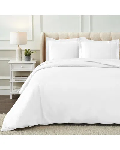 Superior 1200 Thread Count Egyptian Cotton Solid Duvet Cover Set In White