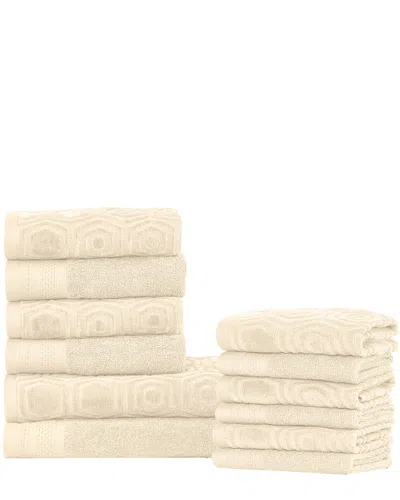 SUPERIOR SUPERIOR 12PC COMBED COTTON TOWEL SET
