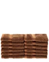 Superior Solid 12pc Face Towel Set
