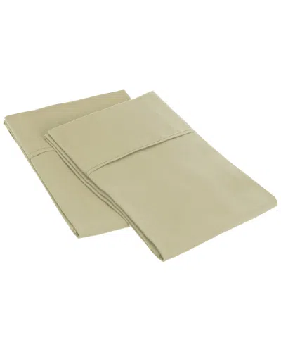 Superior 1500 Thread Count Egyptian Cotton Pillowcases In Brown