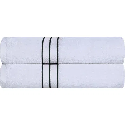 Superior 2-piece Turkish Cotton Bath Towels In White