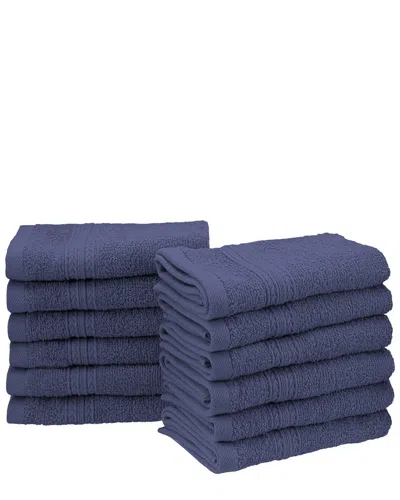 Superior 24pc Cotton Washcloth Set In Blue