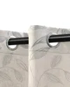 Superior 26x63 Leaves Modern Bohemian Blackout 2pc Curtain Panel Set In Ivory