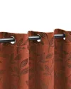 Superior 26x63 Leaves Modern Bohemian Blackout S 2pc Curtain Panel Set In Copper