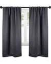 SUPERIOR SUPERIOR 26X63 SHIMMER ABSTRACT MODERN BLACKOUT 2PC CURTAIN PANEL SET