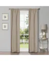 Superior 26x84 Linen-inspired Classic Modern Blackout 2pc Curtain Panel Set In Brown