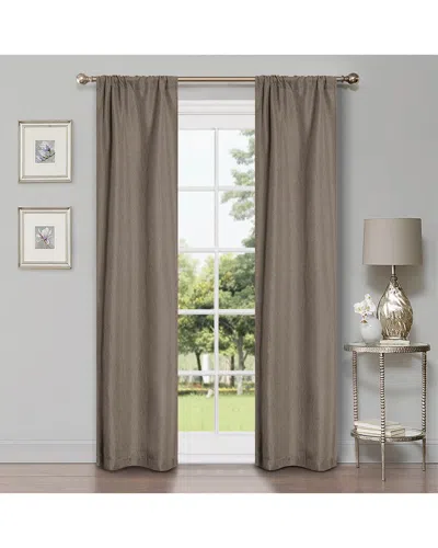 Superior 26x84 Linen-inspired Classic Modern Blackout 2pc Curtain Panel Set In Green