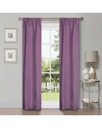 SUPERIOR SUPERIOR 26X84 LINEN-INSPIRED CLASSIC MODERN BLACKOUT 2PC CURTAIN PANEL SET