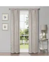 Superior 26x84 Modern Geometric Waves Blackout 2pc Curtain Panel Set In Ivory