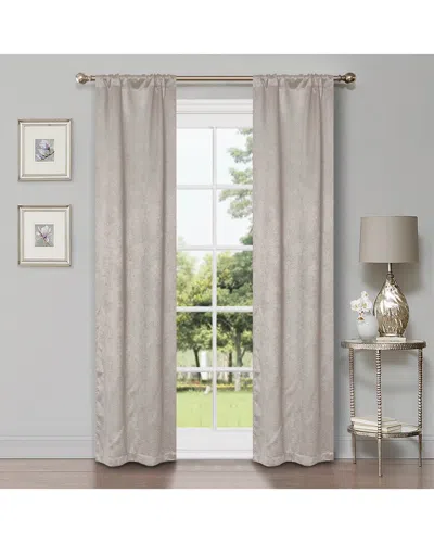 Superior 26x84 Modern Geometric Waves Blackout 2pc Curtain Panel Set In Ivory