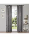 Superior 26x84 Modern Geometric Waves Blackout 2pc Curtain Panel Set In Silver