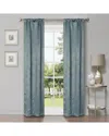 Superior 26x84 Modern Geometric Waves Blackout 2pc Curtain Panel Set In Teal