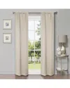 Superior 26x84 Shimmer Abstract Modern Blackout 2pc Curtain Panel Set In Ivory