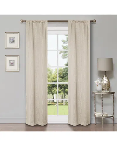 SUPERIOR SUPERIOR 26X84 SHIMMER ABSTRACT MODERN BLACKOUT 2PC CURTAIN PANEL SET