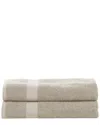 Superior 2pc Cotton Bath Sheet Set In Gray