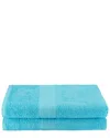 Superior 2pc Cotton Bath Sheet Set In Blue