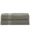 Superior 2pc Cotton Bath Sheet Set In Gray