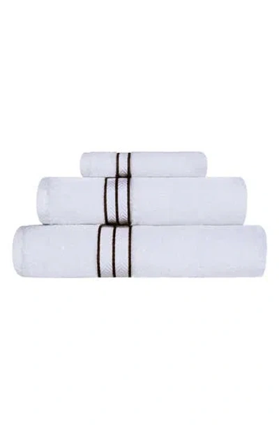 Superior 3-piece Turkish Cotton Towel Set In White