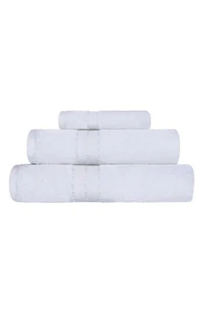 Superior 3-piece Turkish Cotton Towel Set In White