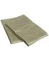 Superior 300 Thread Count Egyptian Cotton Pillowcases In Green