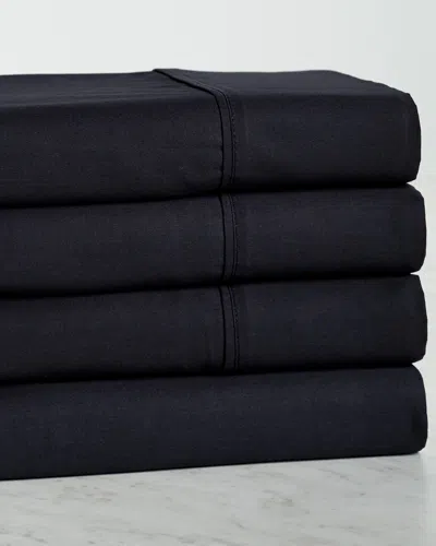 Superior 300 Thread Count Egyptian Cotton Solid 2pc Pillowcase Set In Black