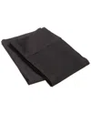Superior 300 Thread Count Egyptian Cotton Solid 2pc Pillowcase Set In Black