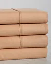 Superior 300 Thread Count Egyptian Cotton Solid Deep Pocket Sheet Set In Pink