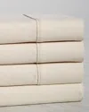Superior 300 Thread Count Egyptian Cotton Solid Deep Pocket Sheet Set In White
